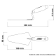 Colher de pedreiro 7'' 77350075 TRAMONTINA