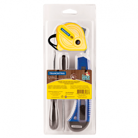 Kit De Ferramentas Multiuso 4 Peças 43408/118 TRAMONTINA