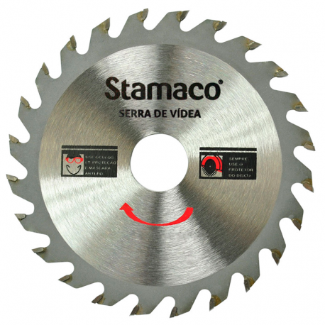 Disco de Serra Circular para Madeira 4.3/8 24 Dentes 2031 STAMACO