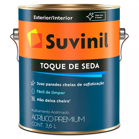 Tinta Látex Acrílico Toque de Seda Branco 3,6L SUVINIL