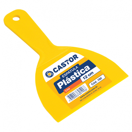 Espátula Plástica 12cm Lisa 190 CASTOR