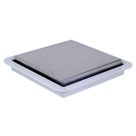 Ralo Square Tampa Lisa Inox 15x15cm ELLEVE