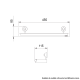 Prateleira Pratic Natural 45x11,5cm 835 CRIS-METAL