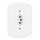 Tomada 2P+T 10A com Placa 1349 Blanc FAME