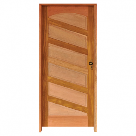 Porta Mirabela Mista com Fechadura Externa Batente Misto 11cm Esquerda 210x82cm RODAM