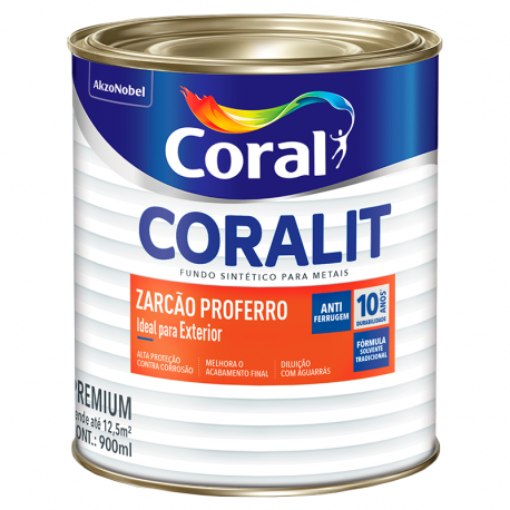 Zarcão Fundo para Metais 0,9L CORAL