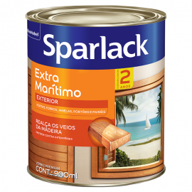 Verniz Extra Marítimo Acetinado Natural 0,9L SPARLACK