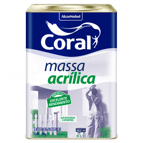 Massa Acrílica 25kg CORAL