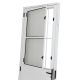 Porta Lambril Social 2,10x80cm Esquerda Alumínio Branco Elegance ALIANCE